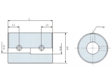 LK13-1 Rigid Coupling - Setscrew Type