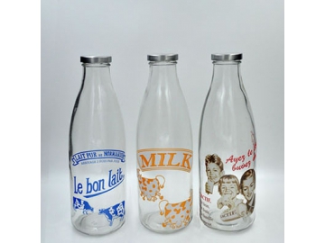 Glass Milk Bottle