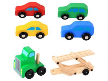 Wooden Truck and Car Block Toys