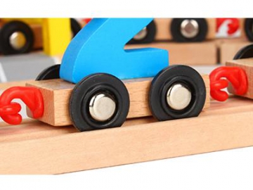 Wooden Train Toys for Toddlers