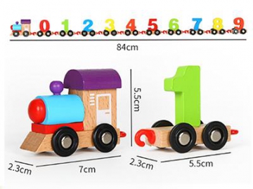 Wooden Train Toys for Toddlers