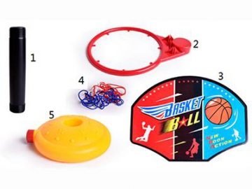 Hangable Basketball Hoop And Ball Set For Kid And Toddler