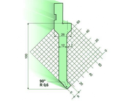 90°Punches/top-tools, Amada Press Brake Tooling