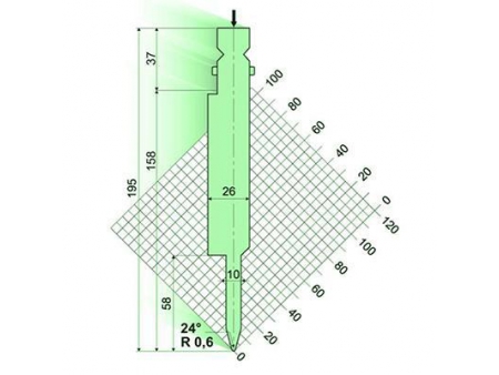 24° Punches/top-tools, Amada Press Brake Tooling