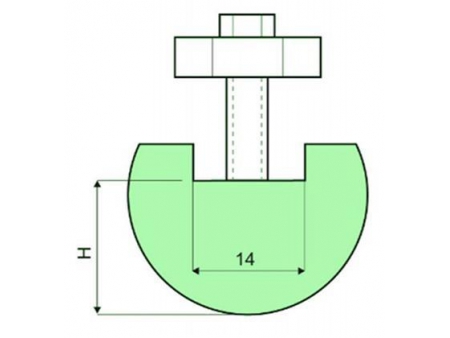 Holder for radius-tools and radius-tools R 7-50, Amada Press Brake Tooling