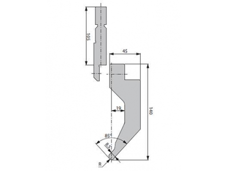 85°Punches/top-tools, Amada Press Brake Tooling