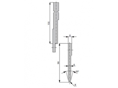 30°Punches/top-tools, Amada Press Brake Tooling