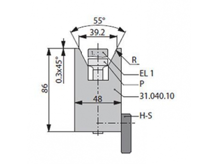 55° Dies,H=86mm, Amada Press Brake Tooling