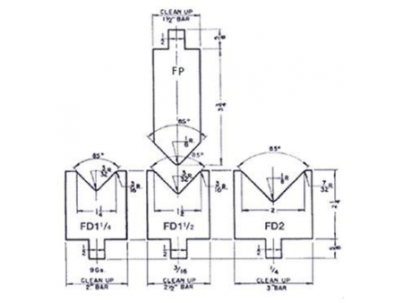 85° Forming Punches and Die Sets, Amada Press Brake Tooling