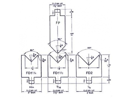 85° Forming Punches and Die Sets, Amada Press Brake Tooling