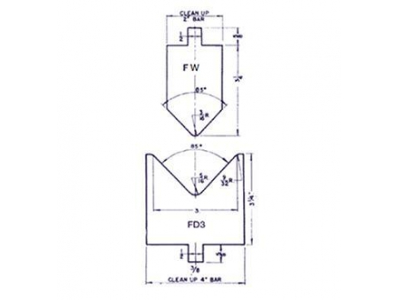 85° Forming Punches and Die Sets, Amada Press Brake Tooling