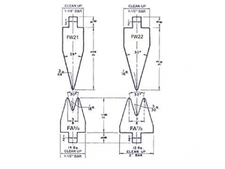 Acute Forming Punches and Die Sets, Amada Press Brake Tooling