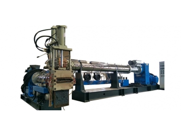 Plastic Recycling Extrusion and Pelleting System, Specifically for PE/PP Films