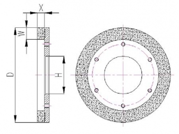 Dry Squaring Wheel