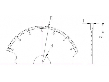 Ceramic Tile Grooving Diamond Blade