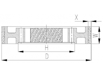 Metal Bond Diamond Peripheral Squaring Wheel