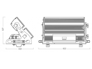 Stage Lighting LED Cyclorama Light  Code SS809XCA Theater Stage Lighting