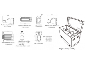 Stage Lighting LED Profile Spot  Code SS847XAL Stage Light