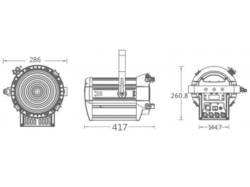 Stage Lighting Spot LED Fresnel Light  Code SS815XAL Stage Light