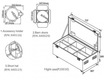 Stage Lighting RGB LED Par Light  Code SS338E/ET Stage Lighting