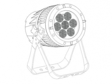 Stage Lighting 7x15W LED Par Light  Code SS345C1WM Stage Lighting