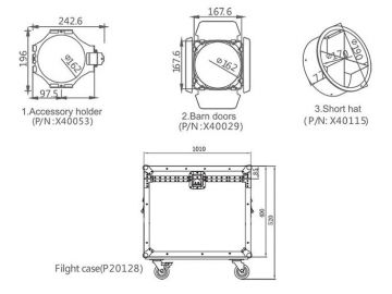 Stage Lighting 7x15W LED Par Light  Code SS345C1WM Stage Lighting