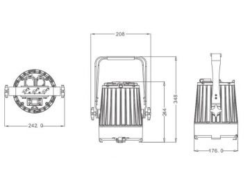 Stage Lighting LED Par Light  Code SS349XCEM Stage Light