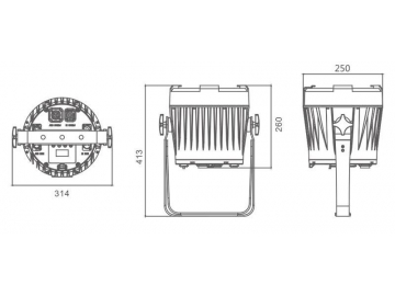 Stage Lighting LED Par Can Stage Light  Code SS352XCET Stage Light