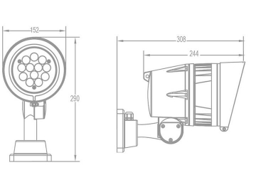 Architectural Lighting DMX512 Controlled LED Spotlight  Code AM745SCT-SWT-CAT LED Light