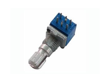 Metal 9mm Knurled Shaft Rotary Potentiometer, WH9011A-2-18T