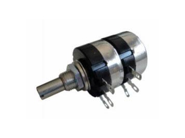 24mm Size Metal Shaft 6K Rotary Potentiometer, RV24 Series