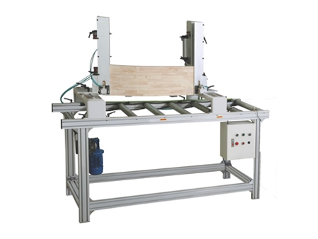 Sanding Line for Straight and Curved Pieces, Especially for Chair Legs
