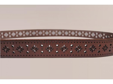 Leather Cut Out Belt