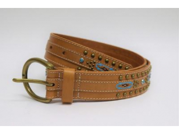 Studded Leather Belt, Rivet Belt