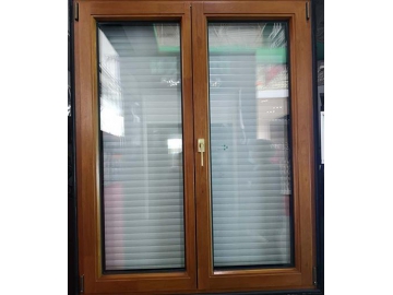 Casement Window with Built-in Blinds
