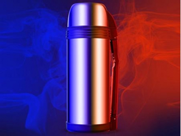 Thermos with Handle Vacuum Flask Fashion Stainless Steel Vacuum Stainless Steel Water Cup Business Portable Tea Cup