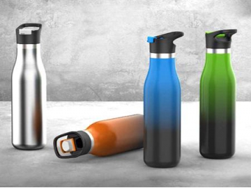 Stainless Steel Vacuum Insulated Water Bottle with Handle Leak Proof Hot