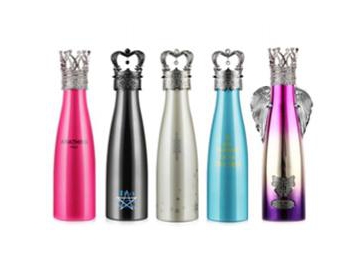 Vacuum Sealed Insulated Water Bottle Stainless Steel Vacuum Flask with Crown