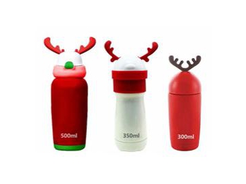 Water Bottle for Kids Stainless Steel Thermos with Sippy Straw Vacuum Insulated Bottle Christmas Gift
