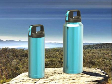Stainless Steel Vacuum Thermal Insulated Bottle with Straw Lid Portable Large Capacity Sports Bottle