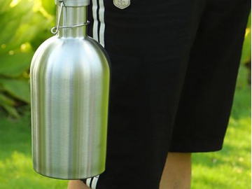 Leak-Proof Flask Stainless Steel Vacuum Bottle Portable Large Capacity Beer Growler