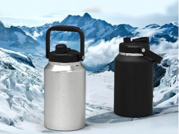 Stainless Steel Vacuum Thermal Insulated Bottle Outdoor Portable Large Capacity Beer Growler