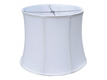 Drum White Linen Lamp Shade, Coverlight Mold Number(DJL0521)