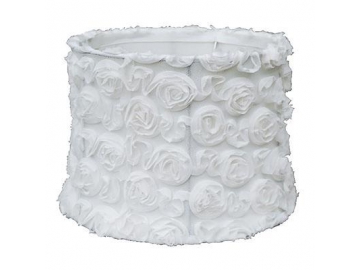 Wholesale Western Decorative Flower Soft Back White Table Lamp Shade, Coverlight Model Number(DJL0498)