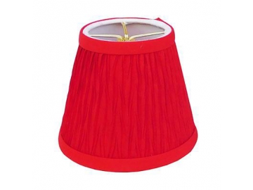 Fabric Small Chandelier Red Christmas Bulb Clip Lamp Shade, Coverlight Model Number：DJL0416