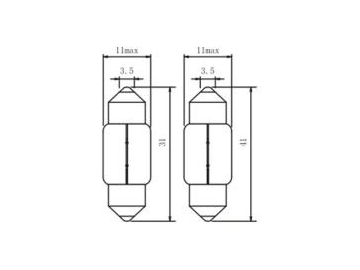 T11 C5W Festoon Lamp