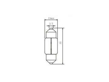 T11 C5W Festoon Lamp