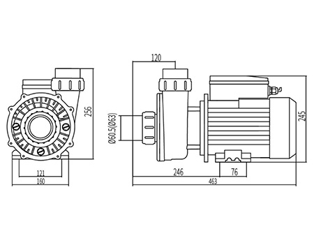 SPA Massage Two-Speed Pump, DXD-330AS
