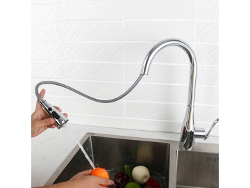 Single hole pull down kitchen faucet  SW-KF001