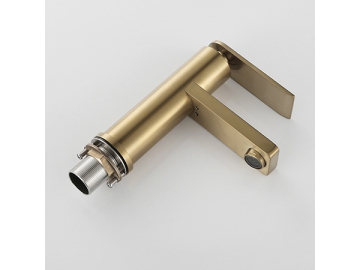 Single handle brushed gold basin faucet  SW-BFS012(1)